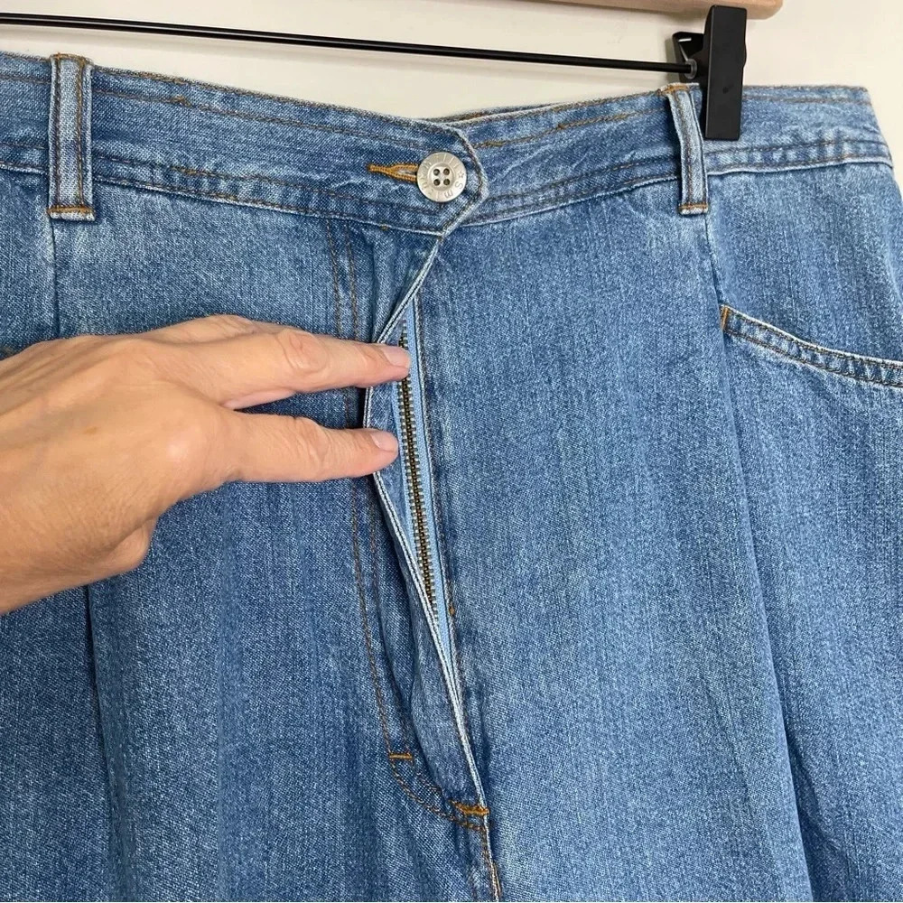 VTG 80s Willi Smith high rise Pleated oversized jorts golden girls grandpa core - Picture 3 of 11